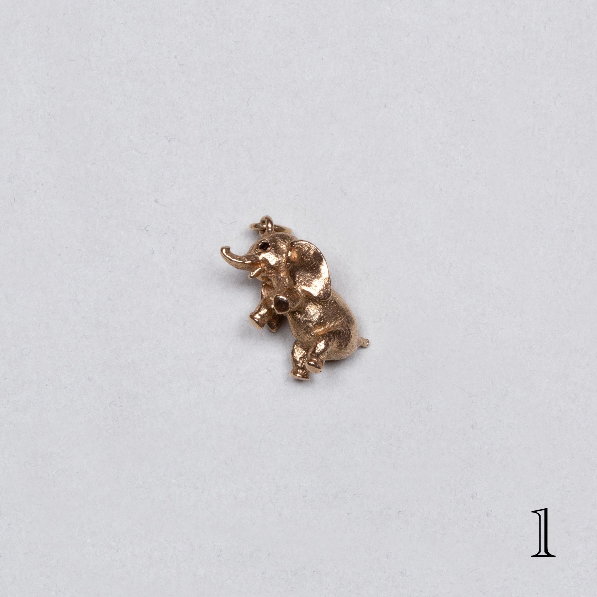 Vintage 9ct Gold Pendant Charms - Elephant