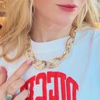 Vintage Givenchy Gold Link Chain Necklace