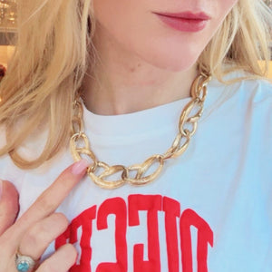 Vintage Givenchy Gold Link Chain Necklace