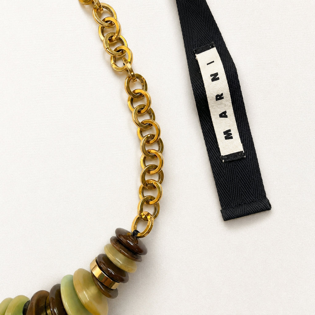 Vintage Marni Disc Ribbon Necklace