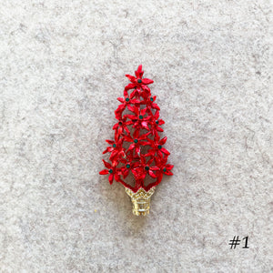 Vintage Christmas Tree Brooches