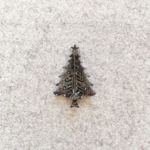 Vintage Christmas Tree Brooches