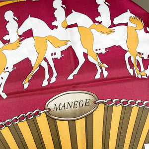 Vintage Hermes Silk Scarf "Manège"