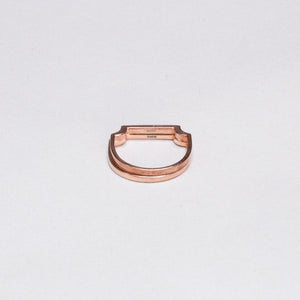 Vintage Monica Vinader Signature Thin Ring Plain and Diamante