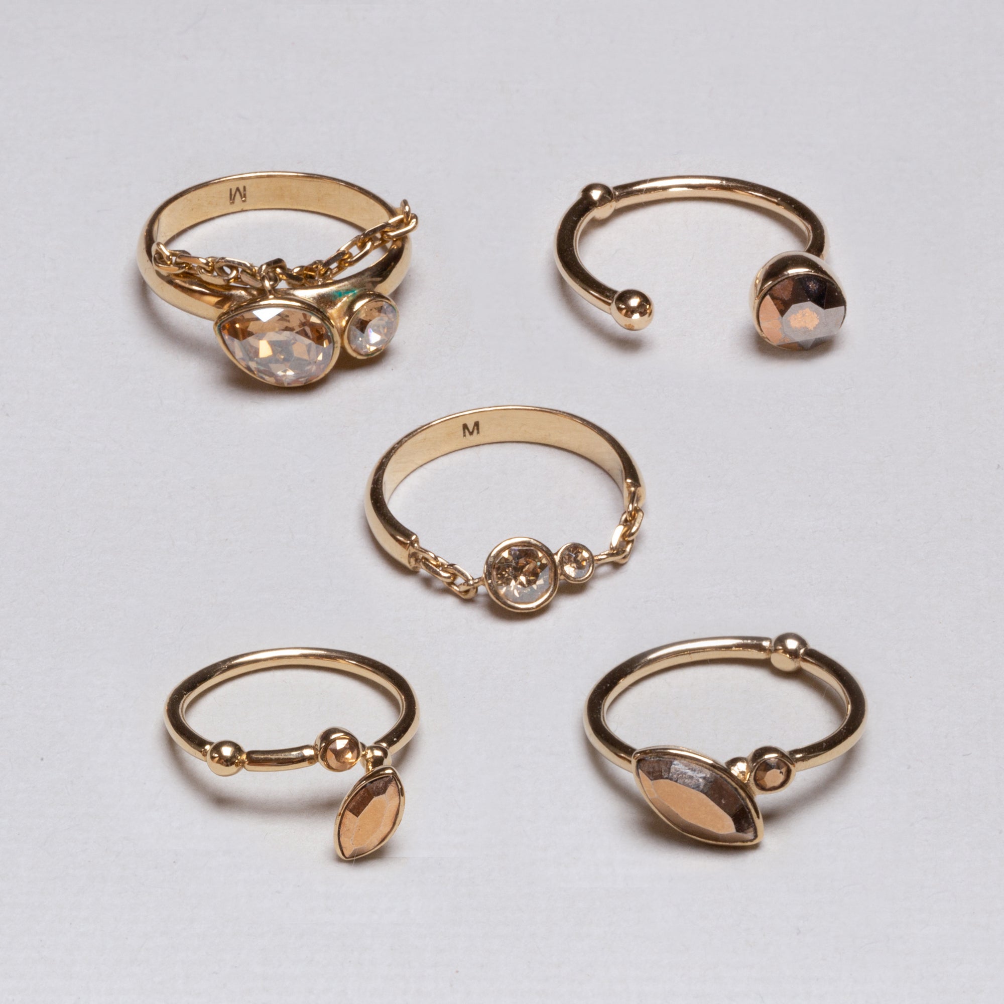 Vintage Christian Dior Stacking Rings