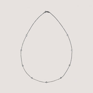 Vintage Givenchy Station Necklace with Rhinestones