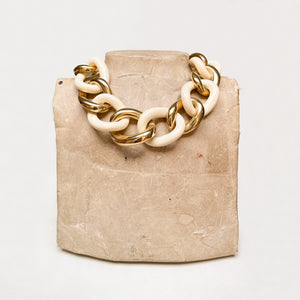 Vintage Givenchy Gold and Enamel Chain Necklace