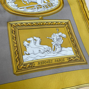 Vintage Hermes Silk Scarf "Wedgwood" #1