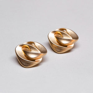 Vintage Gold Tone Clip-on Earrings