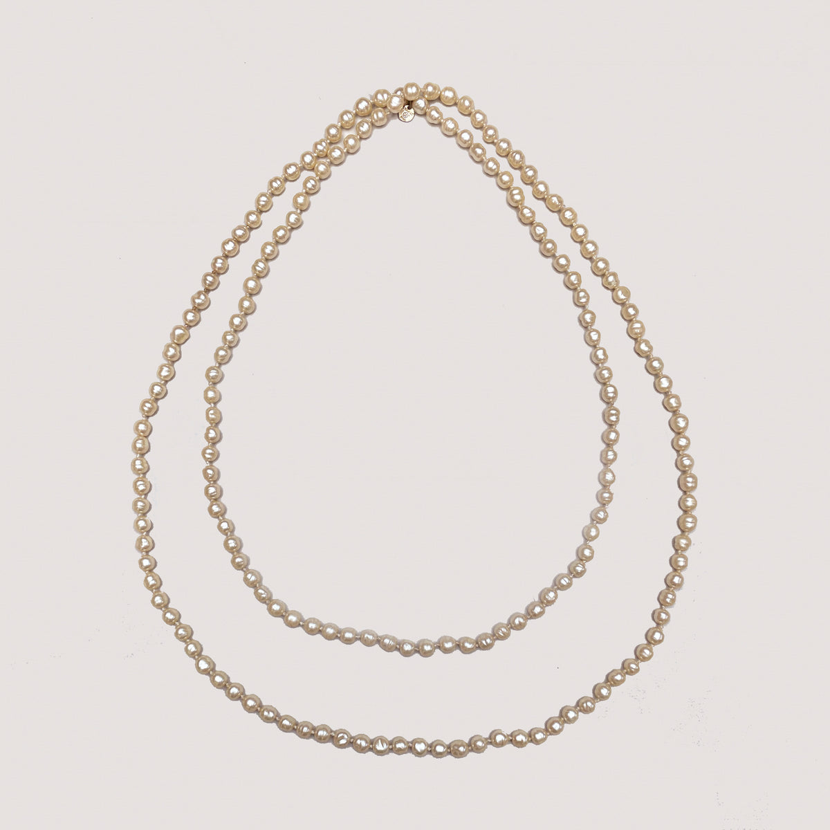 Vintage Chanel Faux Pearl Long Necklace