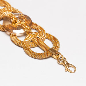 Vintage Versace Grecian Gold Chain Bracelet