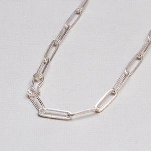 Gold and Silver Paperclip Chain Necklace #2