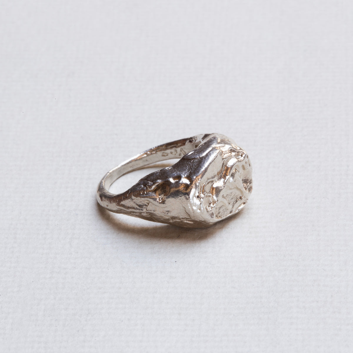 Sterling Silver Taurus Signet Ring