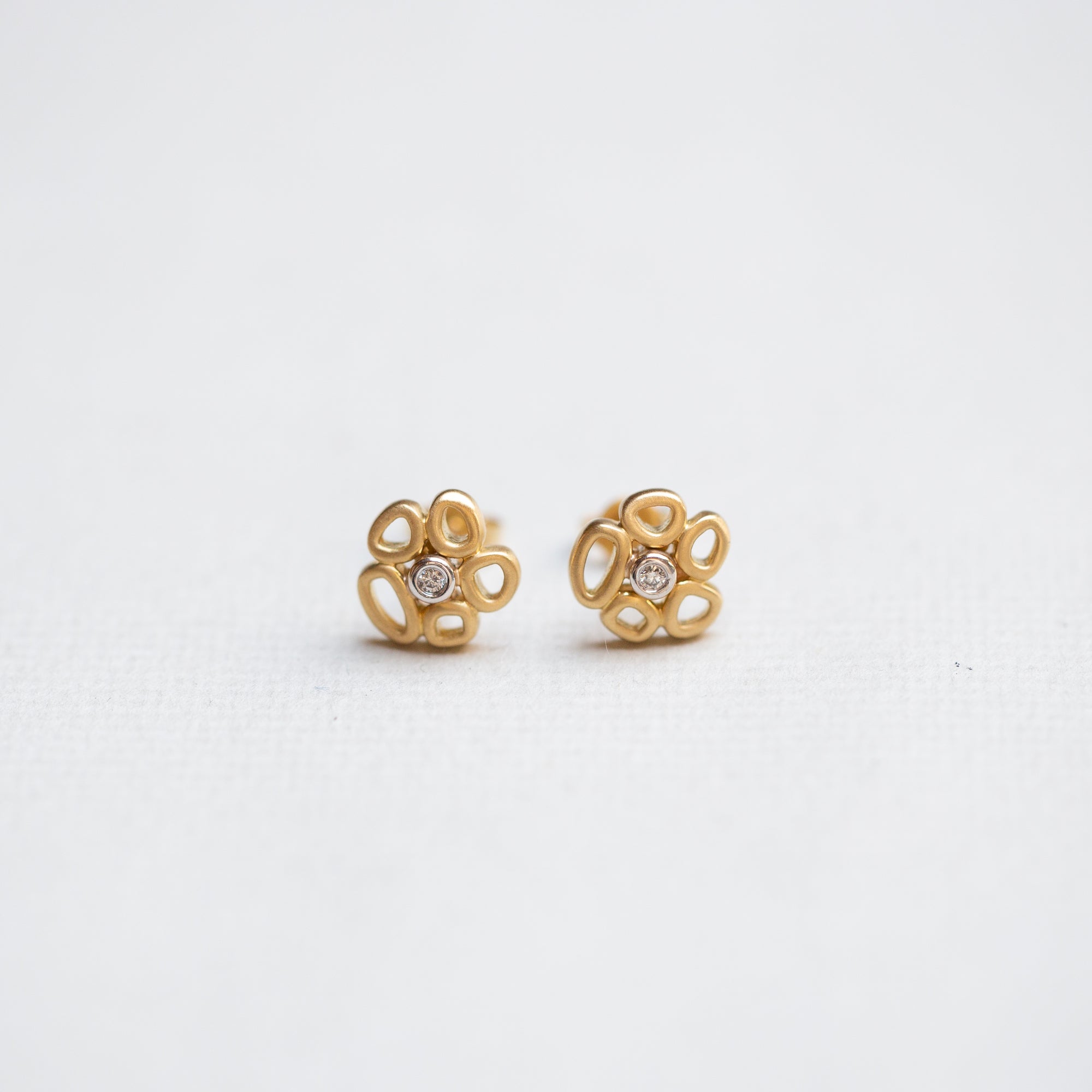 Scribble Trellis Stud Earrings