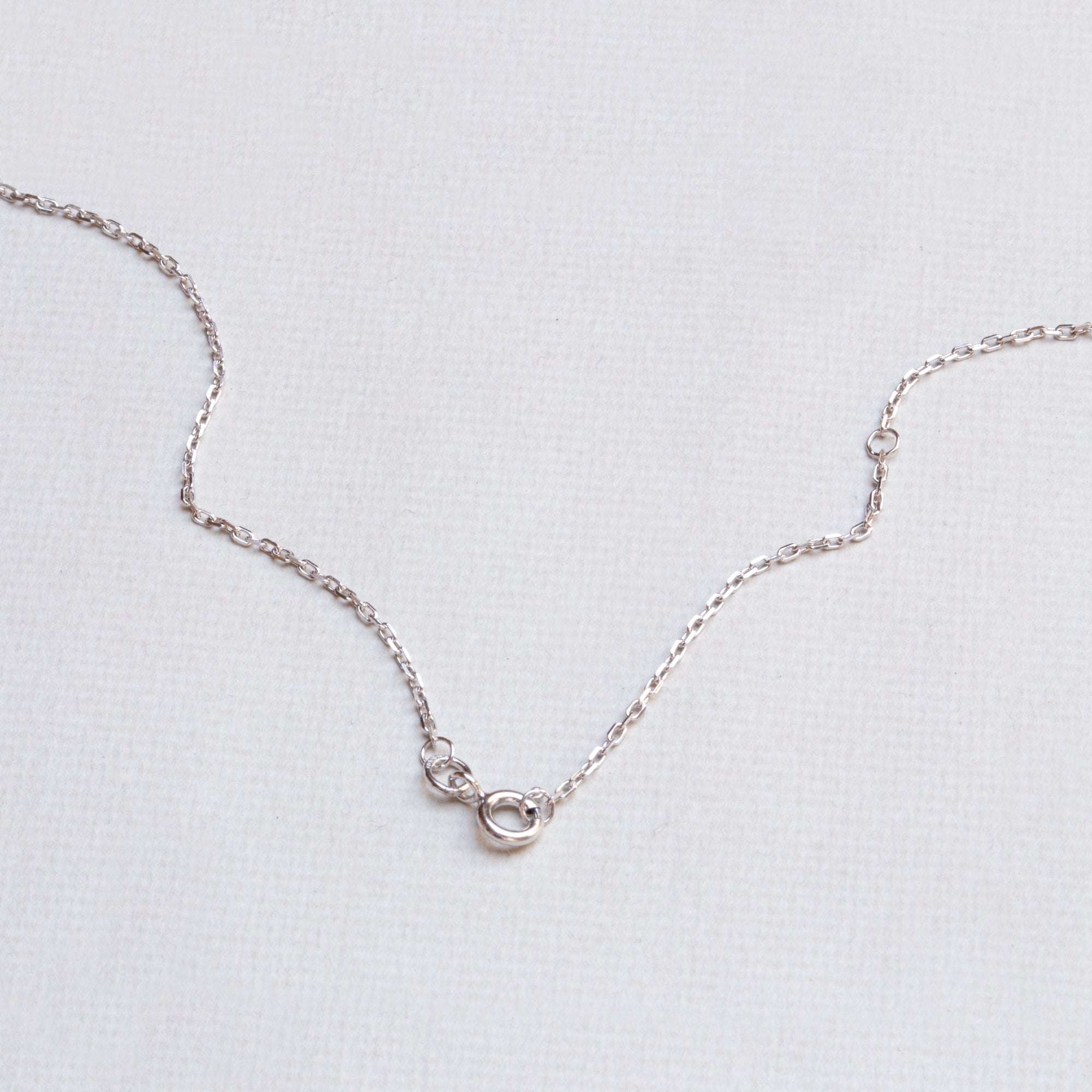 White Gold Plain Chain Necklace