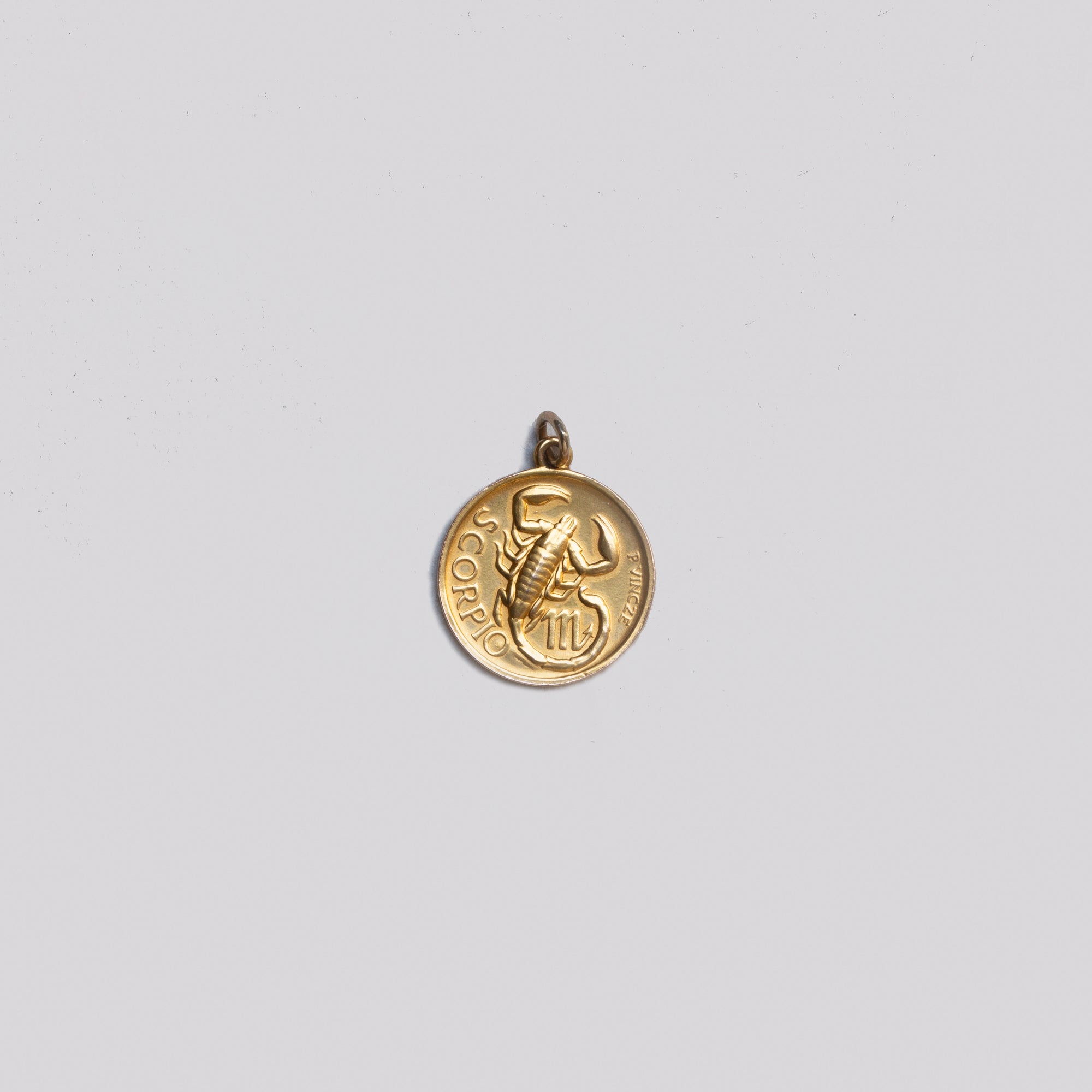 Vintage 9ct Gold Scorpio Charm Pendant