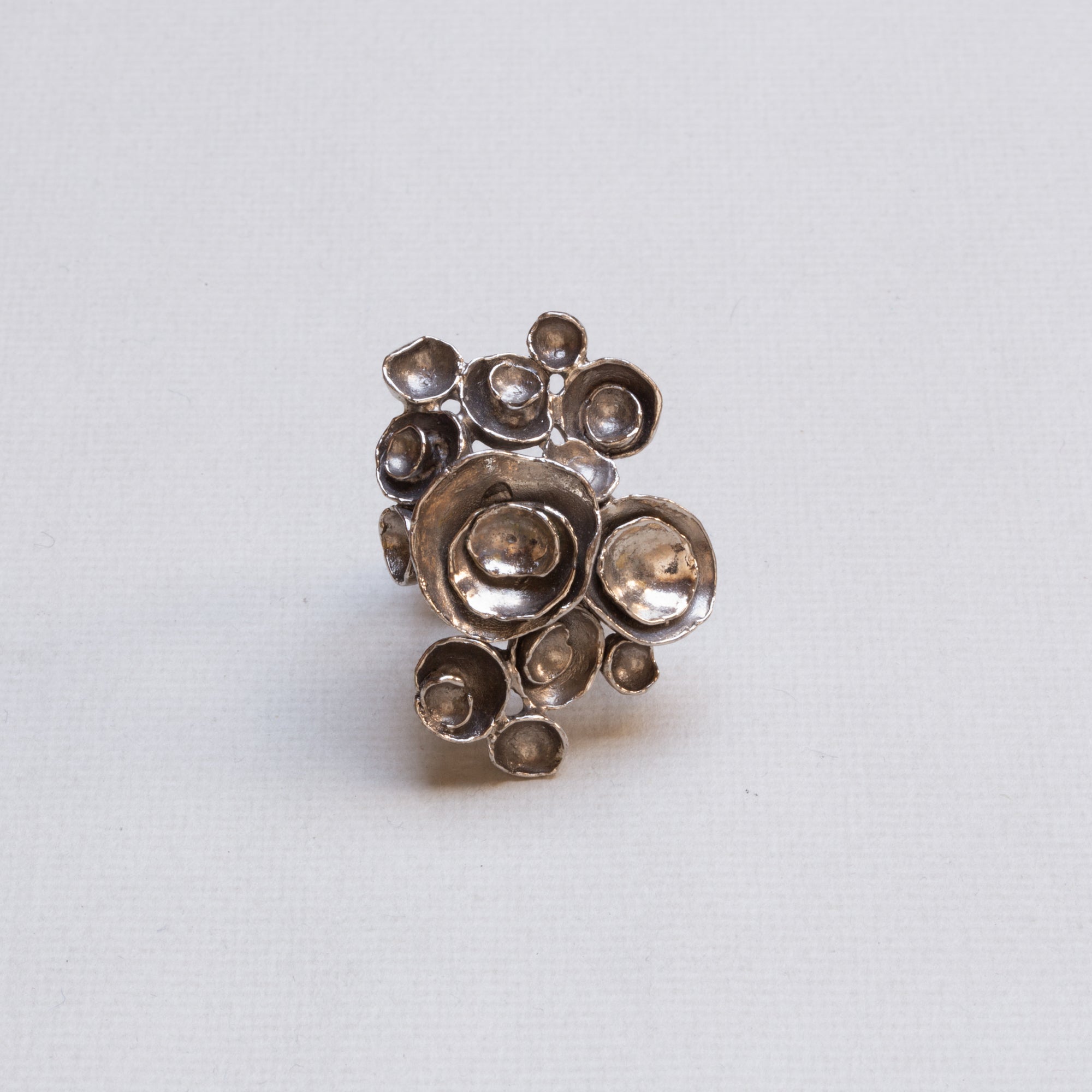 Vintage YSL "Arty" Silver Flower Ring