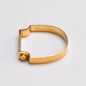 Gold Signature Bangle Bracelet