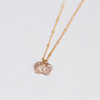 Vintage Letter Pendant Charm Necklace
