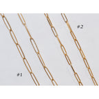 Gold and Silver Paperclip Chain Necklace #2