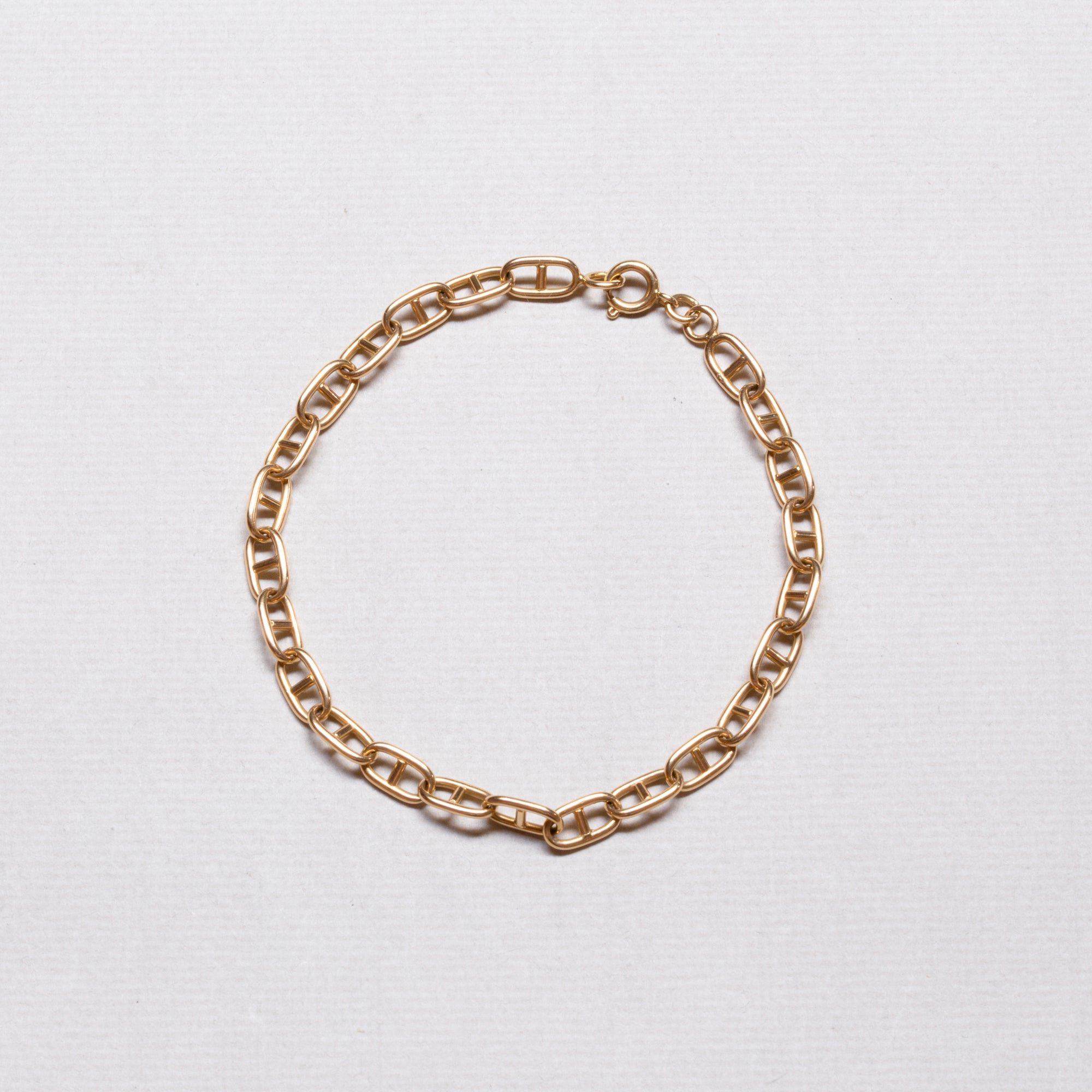 Vintage Cartier Gold Anchor Link Chain Bracelet