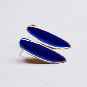 Pop-in Blue Gold-plated Earrings - Single