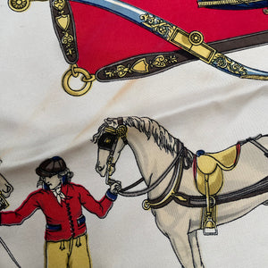 Vintage Hermes Silk Scarf "Harnais A L'Anglais"