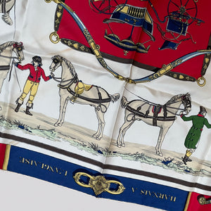 Vintage Hermes Silk Scarf "Harnais A L'Anglais"