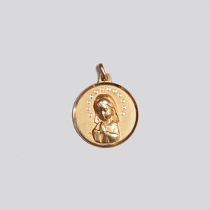 Vintage 18ct Madonna Charm Pendant