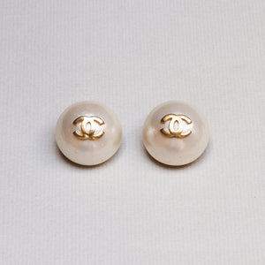 Vintage Chanel Faux-Pearl Clip-on Earrings