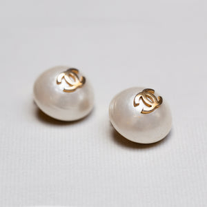 Vintage Chanel Faux-Pearl Clip-on Earrings