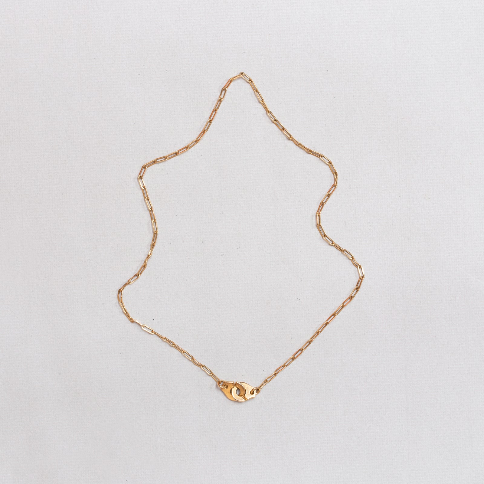 Vintage Dinh Van Menottes R10 Yellow Gold Necklace