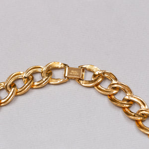 Vintage Napier Textured Gold Chain Necklace