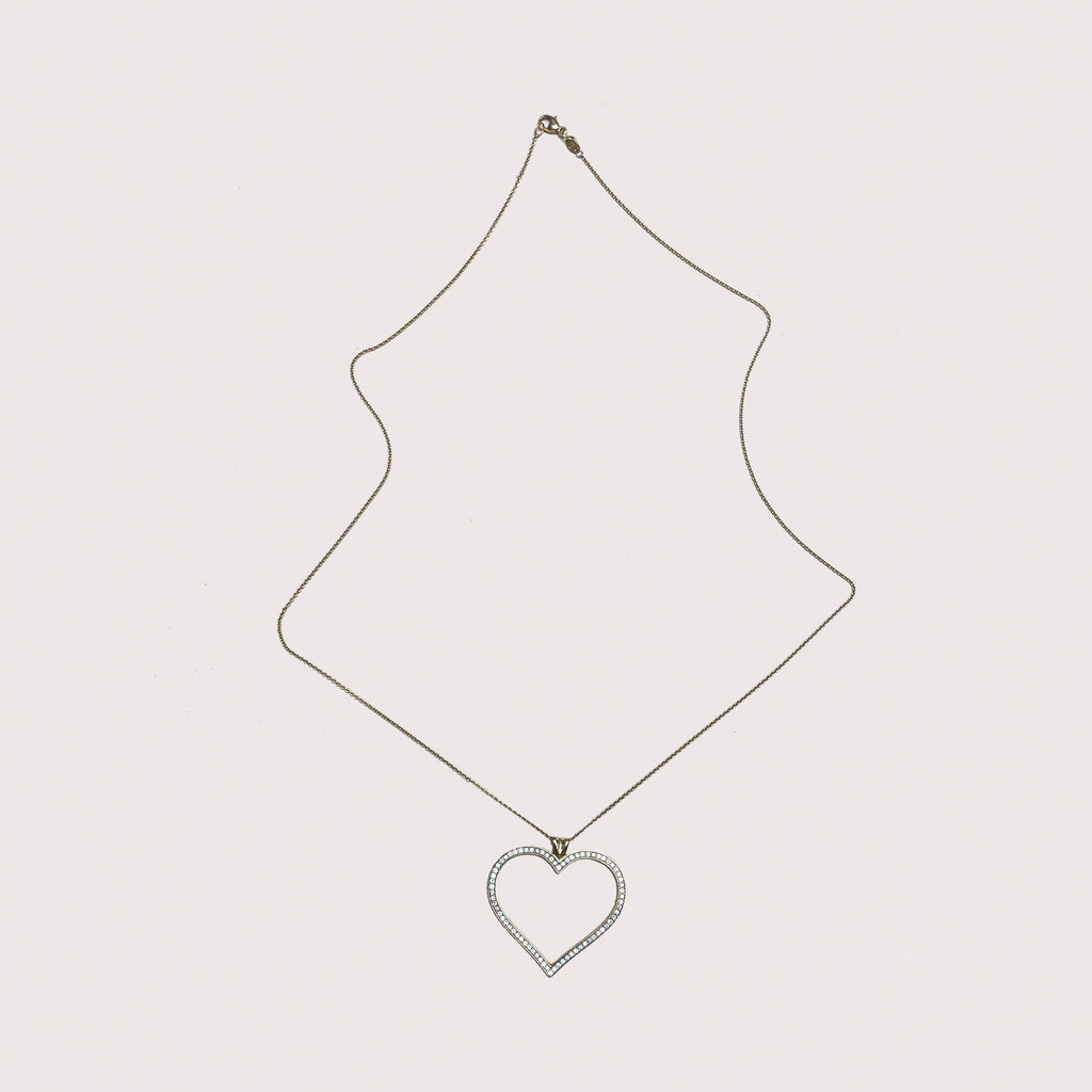 Vintage Theo Fennell Heart Pendant with Diamonds