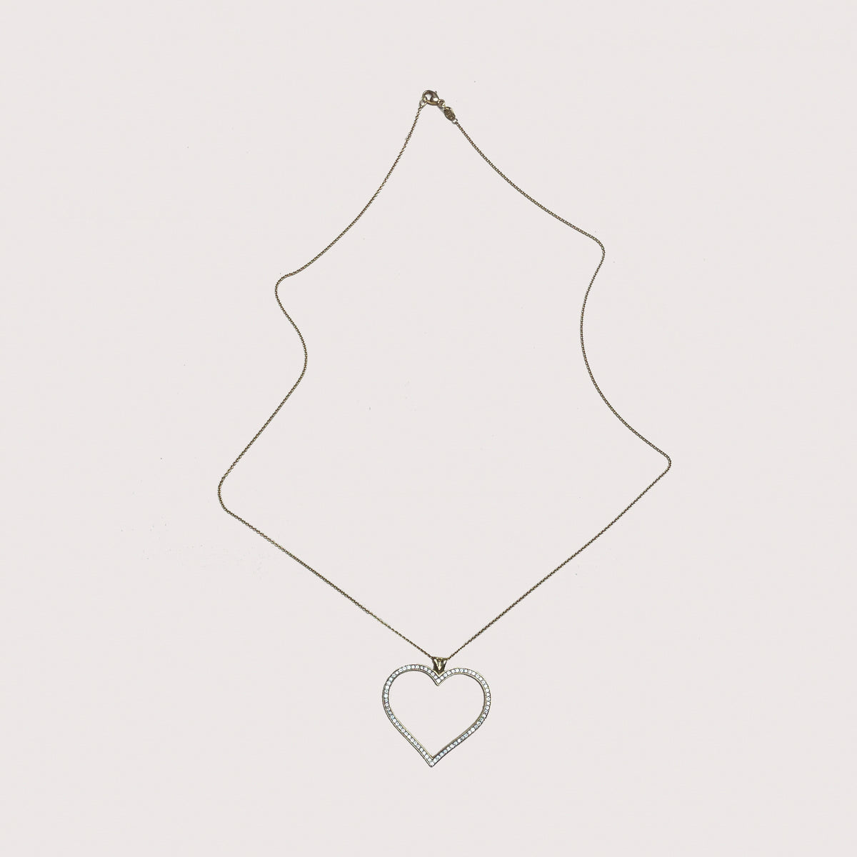 Vintage Theo Fennell Heart Pendant with Diamonds