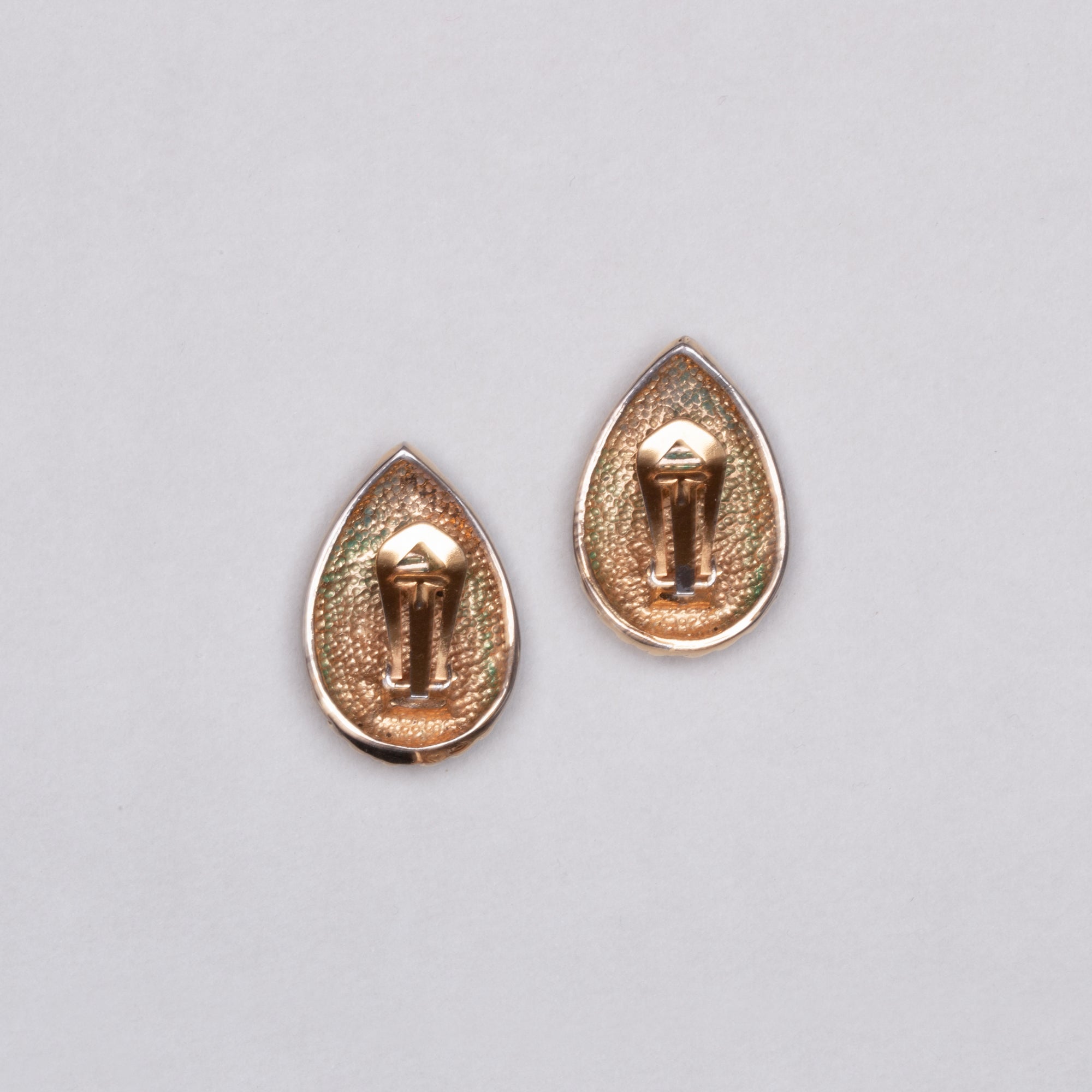 Vintage Alexandre de Paris Gold Clip-on Earrings