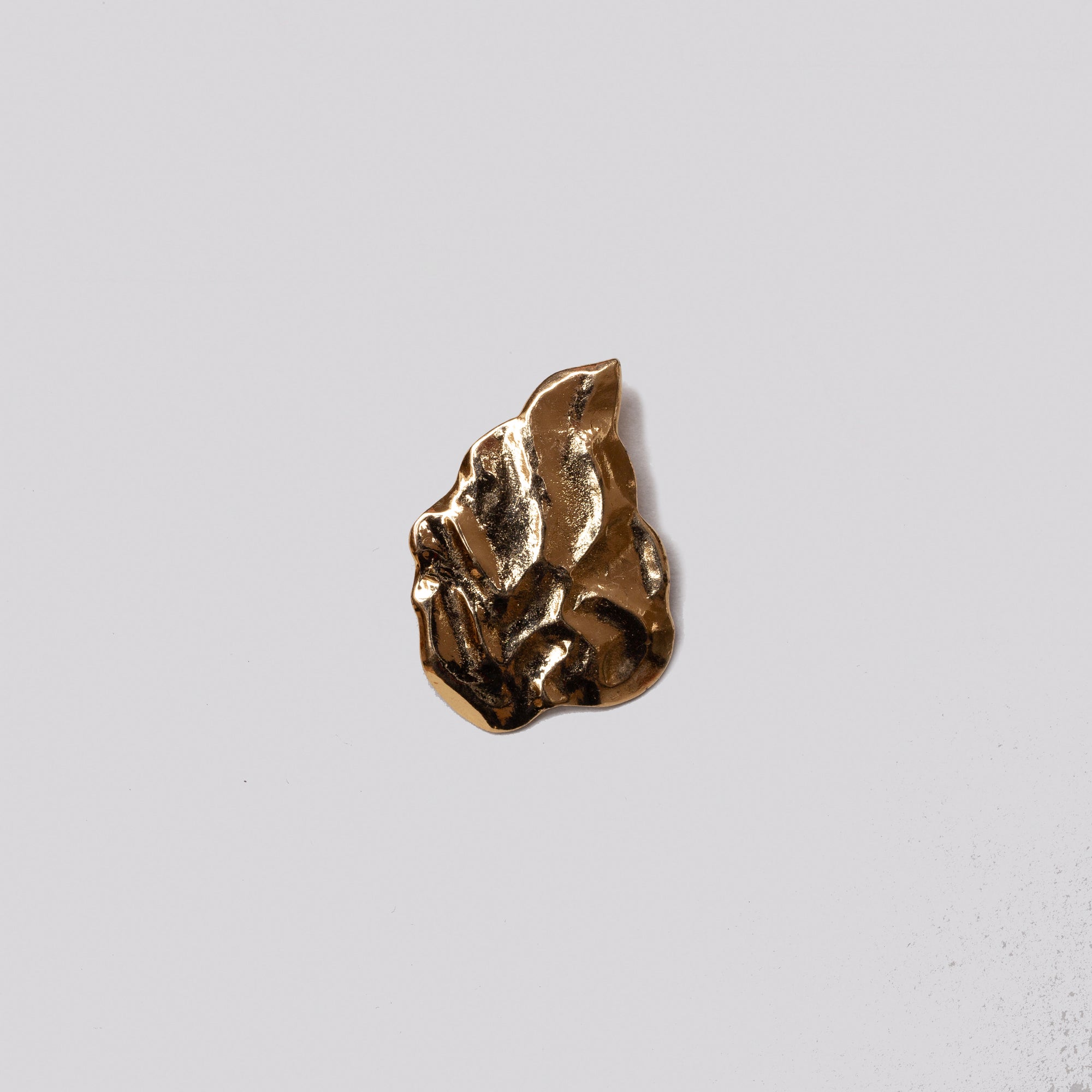 Vintage YSL Set of Gold Pin and Clip-on Earrings