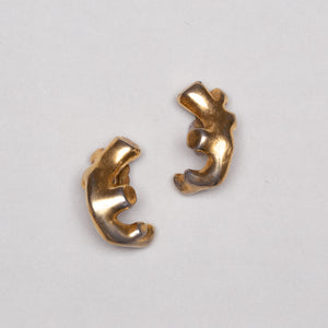 Vintage Christian Lacroix Gold Clip-on Earrings