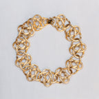 Vintage Givenchy Gold Mizuhiki Knot Chain Choker Necklace