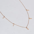 18ct Gold Diamond Spike Chain Necklace