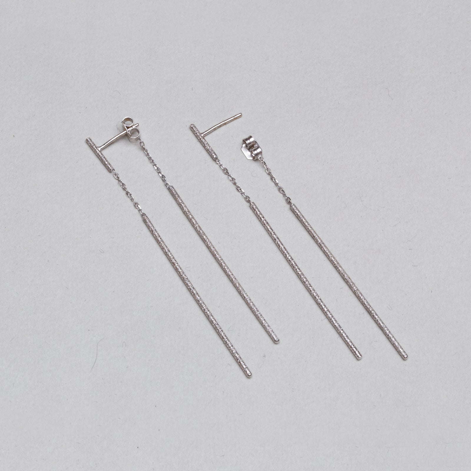 Florentine Finish Double Magic Wand Earrings