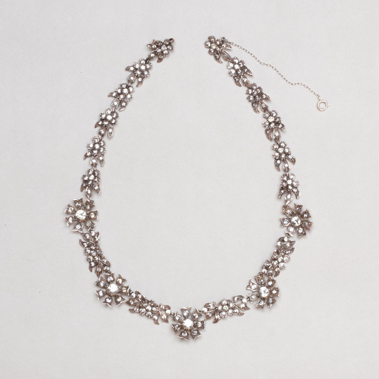 Edwardian Paste Flower Necklace