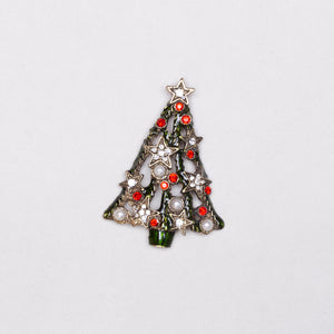 Vintage Christmas Tree Brooch