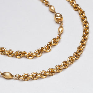 Vintage Monet Gold-tone Chain Necklace