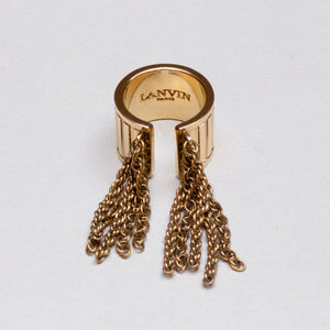 Vintage Lanvin Chain Fringe Ring