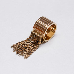 Vintage Lanvin Chain Fringe Ring