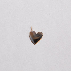 9ct Gold Heart Pendant Charm