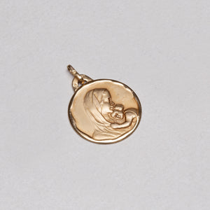 Vintage 9ct Gold Madonna Pendant