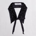 Vintage Prada Black Beaded Collar