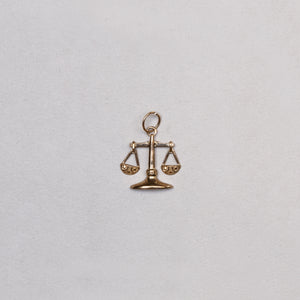 Vintage Libra Moving Charm Pendant